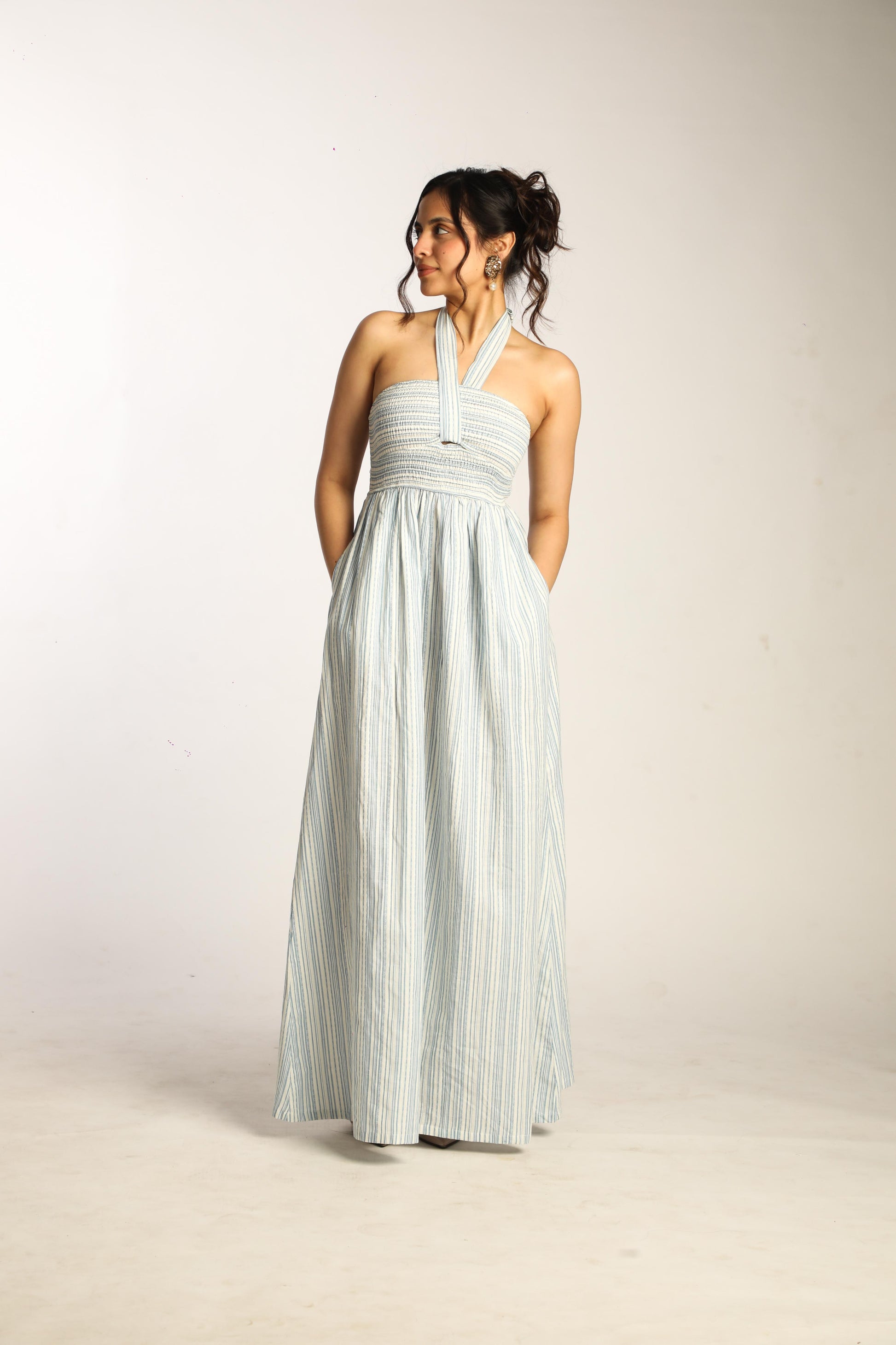 smocked dress off shoulder Plus Size - Smocked Skater Off-Shoulder Mini Dress