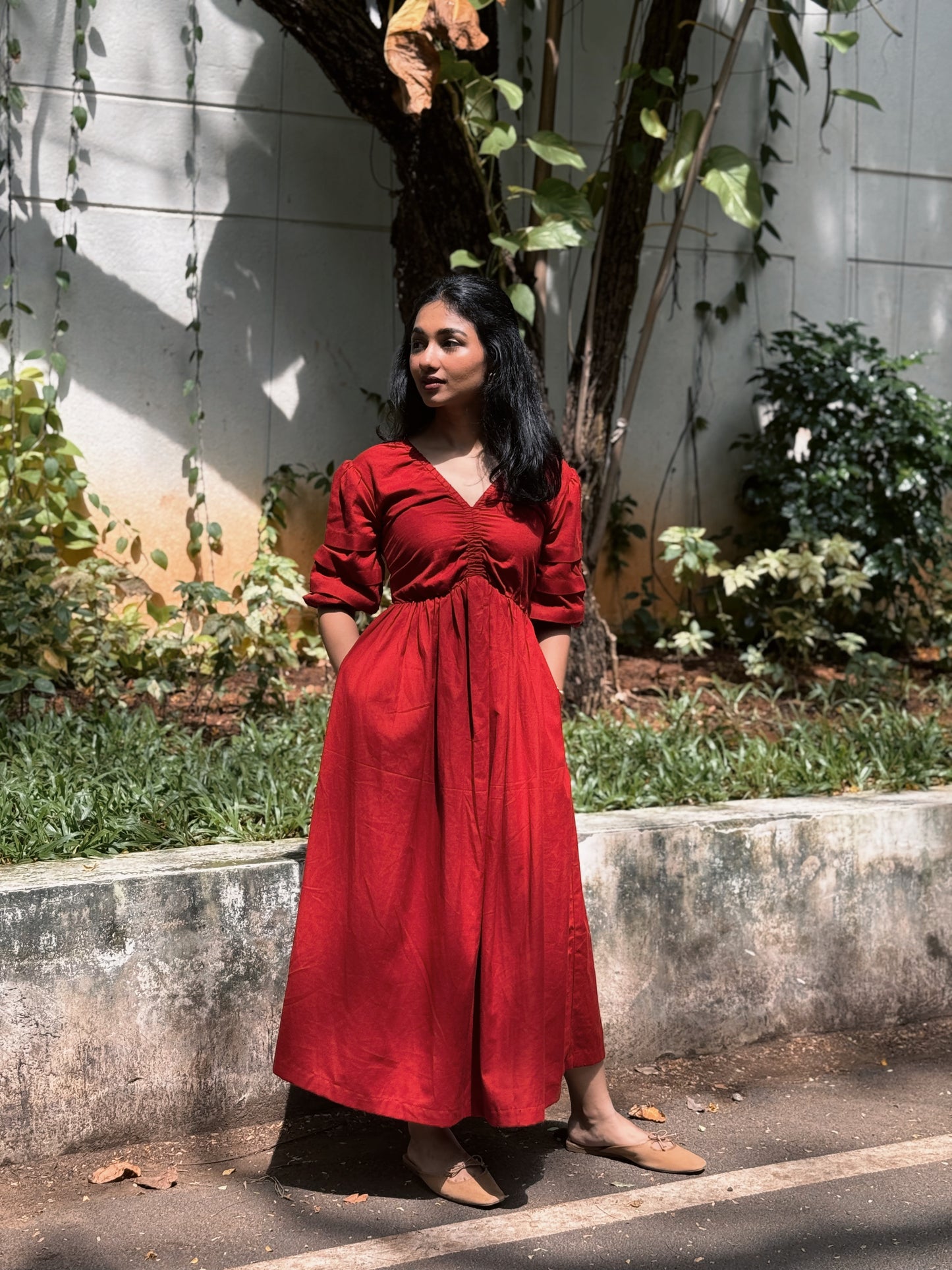 Sola Dress - Cherry