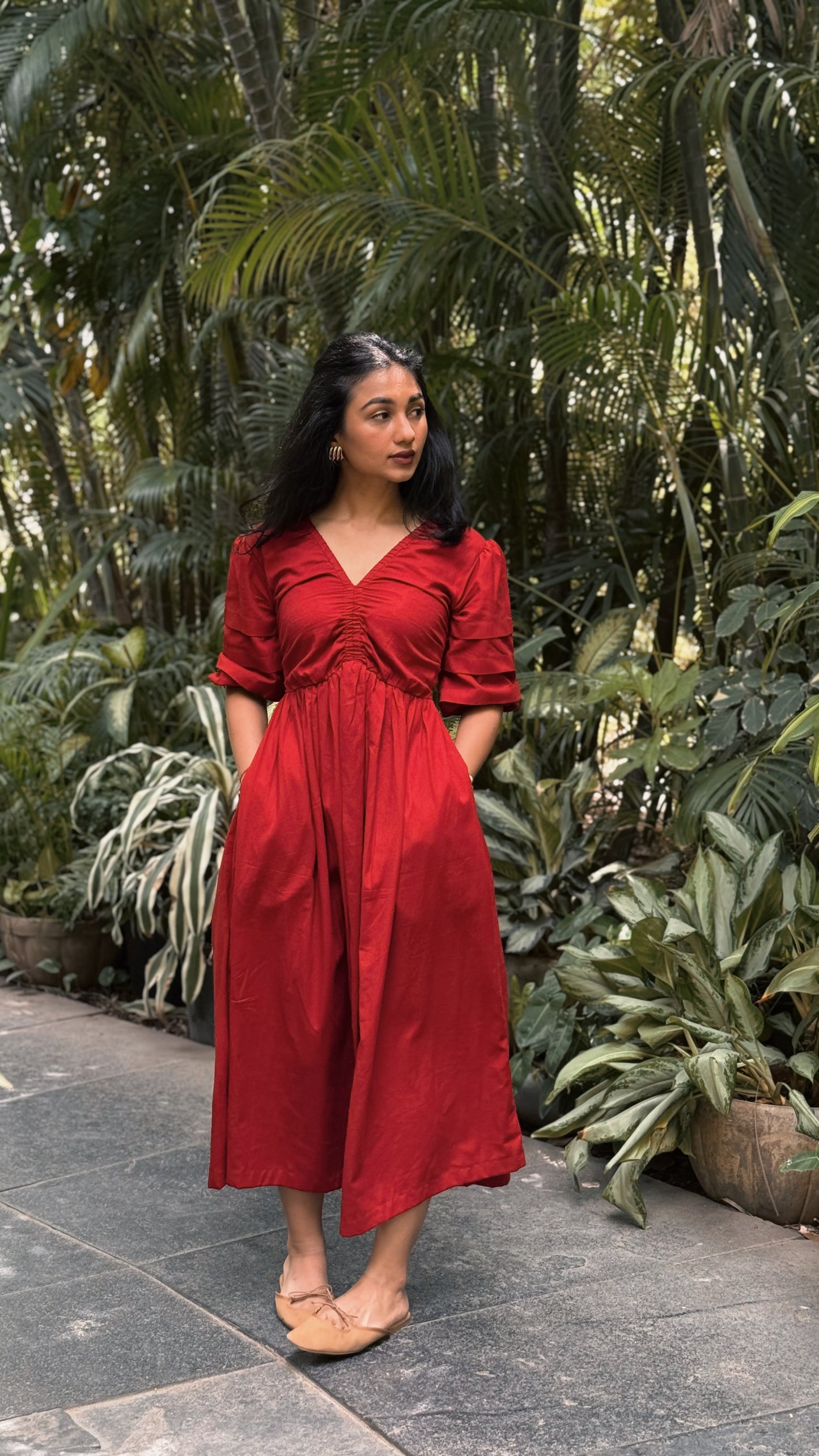 Sola Dress - Cherry