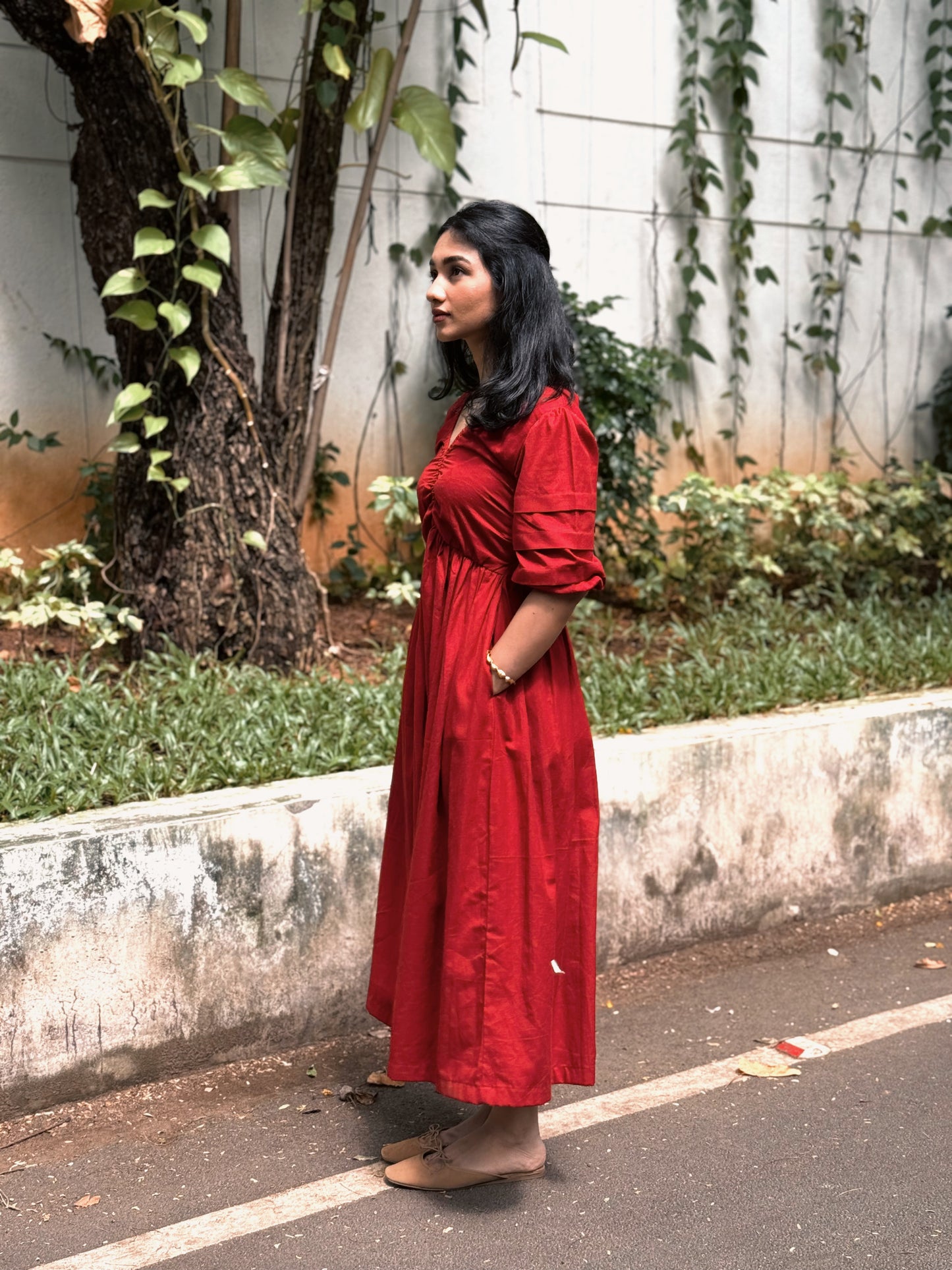Sola Dress - Cherry