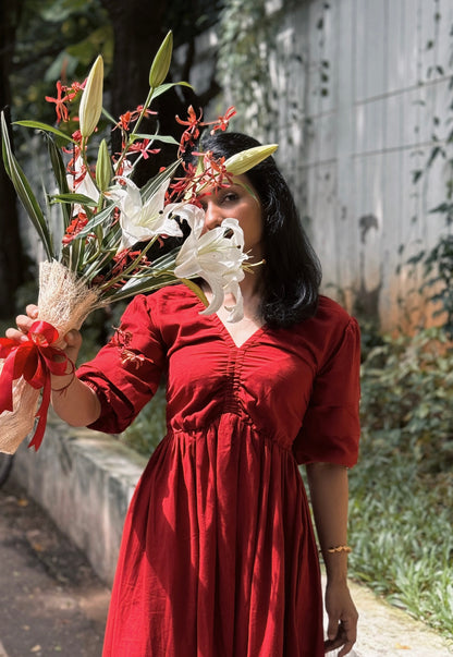 Sola Dress - Cherry